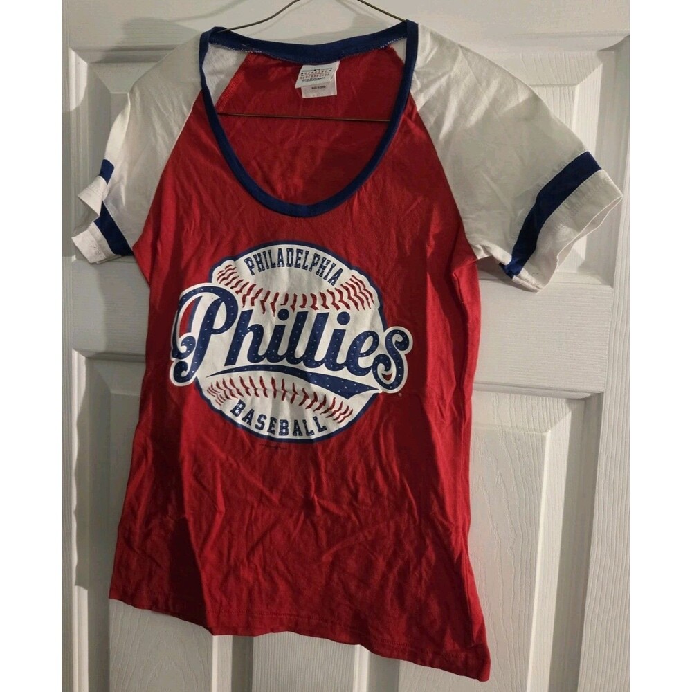 Kids Philadelphia Phillies Small T-shirt 100% Cotton 5th & Ocean Tee Vintage MLB